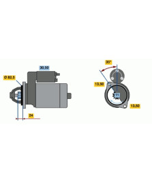 MOTORINO 12V 2.7KW LAND  RANGE I 2