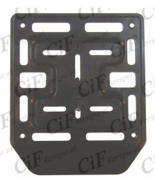 PORTATARGA MOTO (PLASTICA MATERIALE ANTI URTO) NERA