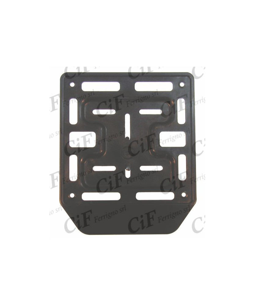 PORTATARGA MOTO (PLASTICA MATERIALE ANTI URTO) NERA