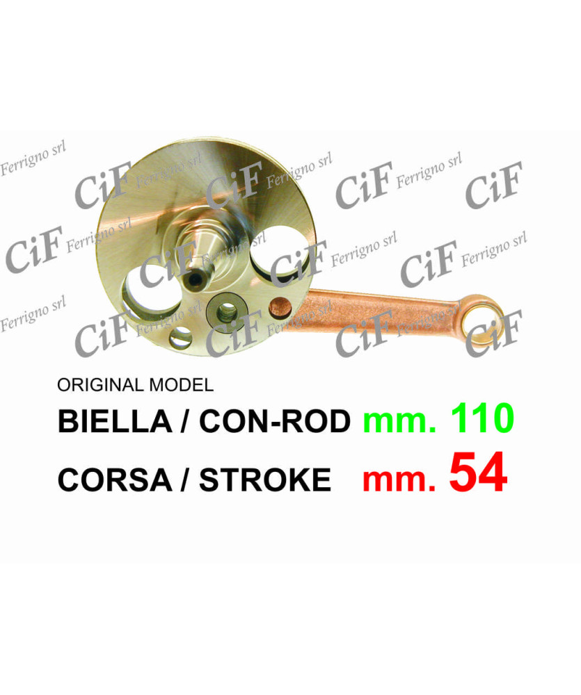 ALBERO MOTORE CORSA mm.54-LUNGHEZZA BIEL LA mm.110