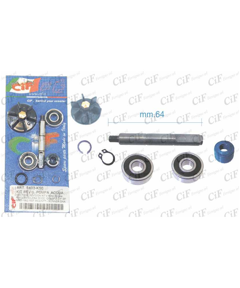 KIT REVISIONE POMPA H20 MOTORI SCOOTER   50CC