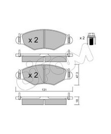 PASTIGLIA FRENO 206/306