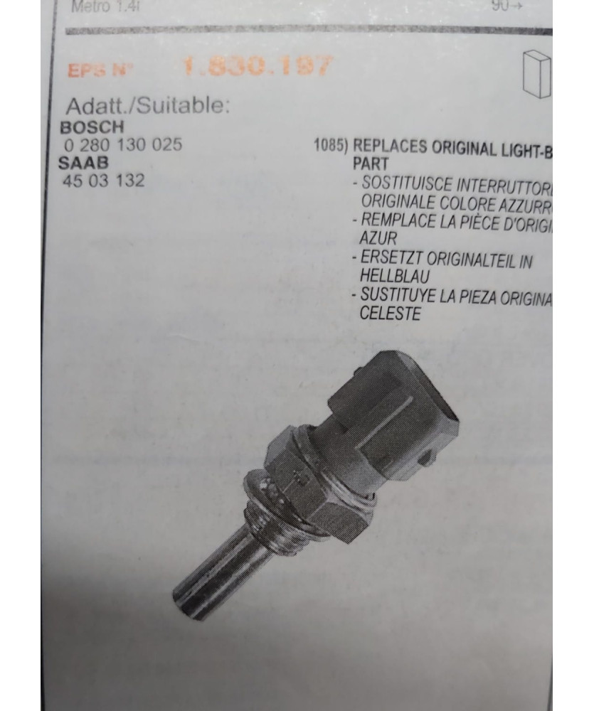 TERMOSTATO PUNTO BOSCH 0280130026        (AZZURRO)