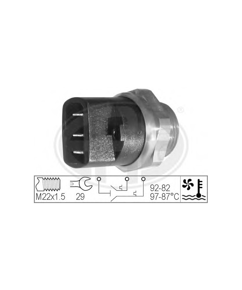 TEMOSTATO TEMPEMPERATURA  GOLF TT      ( 92-81 98-87) ELETTROVENTOLA