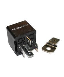 RELE 12 VOLTS MINI40 AMPER CON STAFFA E RESISTENZA