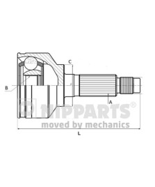 KIT GIUNTO OMOC LATO RUOTA        SAMURAI SJ413