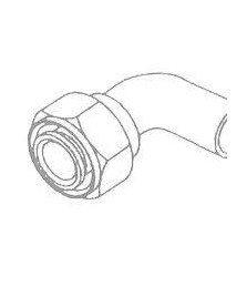 RACCORDO 3/8 XG6 90 INSERT
