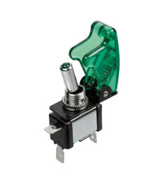 INTERRUTTORE C/SICURA 12/24V 20AH VERDE