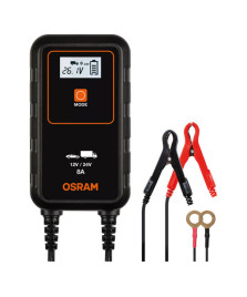 CARICABATTERIE E MANTENITORE OSRAM      DA 8A PER VEICOLI 12 E 24 V