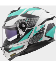 CASCO LS2 STREAM II ROAD CYAN LIGHT GREYTAGLIA XL