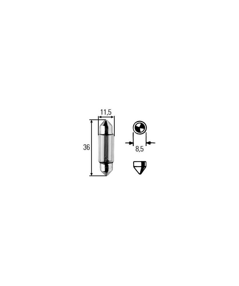 LAMPADA SILURO 24V 5W SV8 5-8 11x42mm