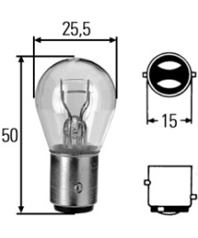 LAMPADA 12V 5/21W P21/5W BAY15d