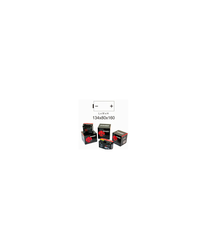 BATTERIA CB12AL-A2 C/A. ASAKI            130X80X160