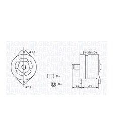 ALTERNATORE  EUROCARGO-EUROTECH     24V35AH