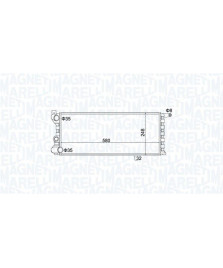 RADIATORE 580X250X34 PANDA(141)-Y10