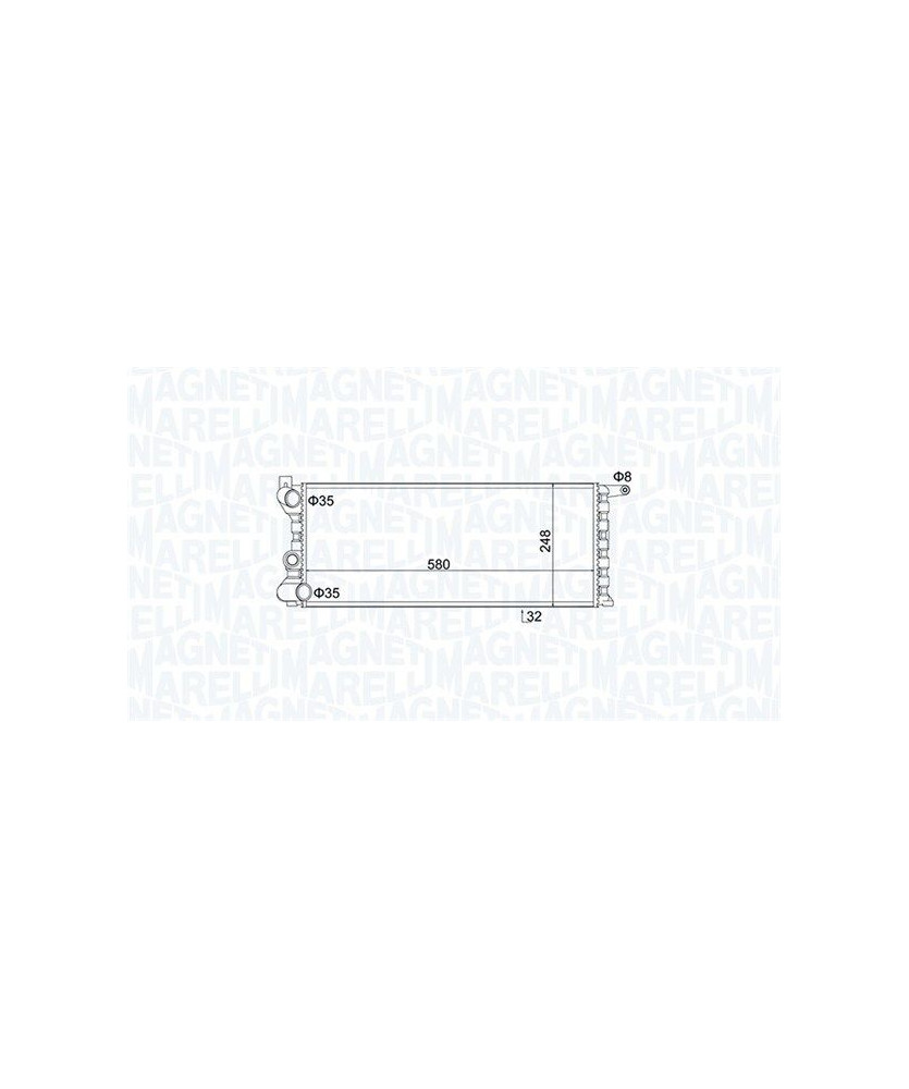 RADIATORE 580X250X34 PANDA(141)-Y10
