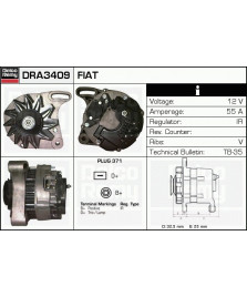 ALTERNATORE 12V 55AH REGATA/RITMO/PRISM
