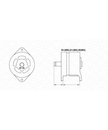 ALTERNATORE 12V 45AH MIRAFIORI/ARGENTA