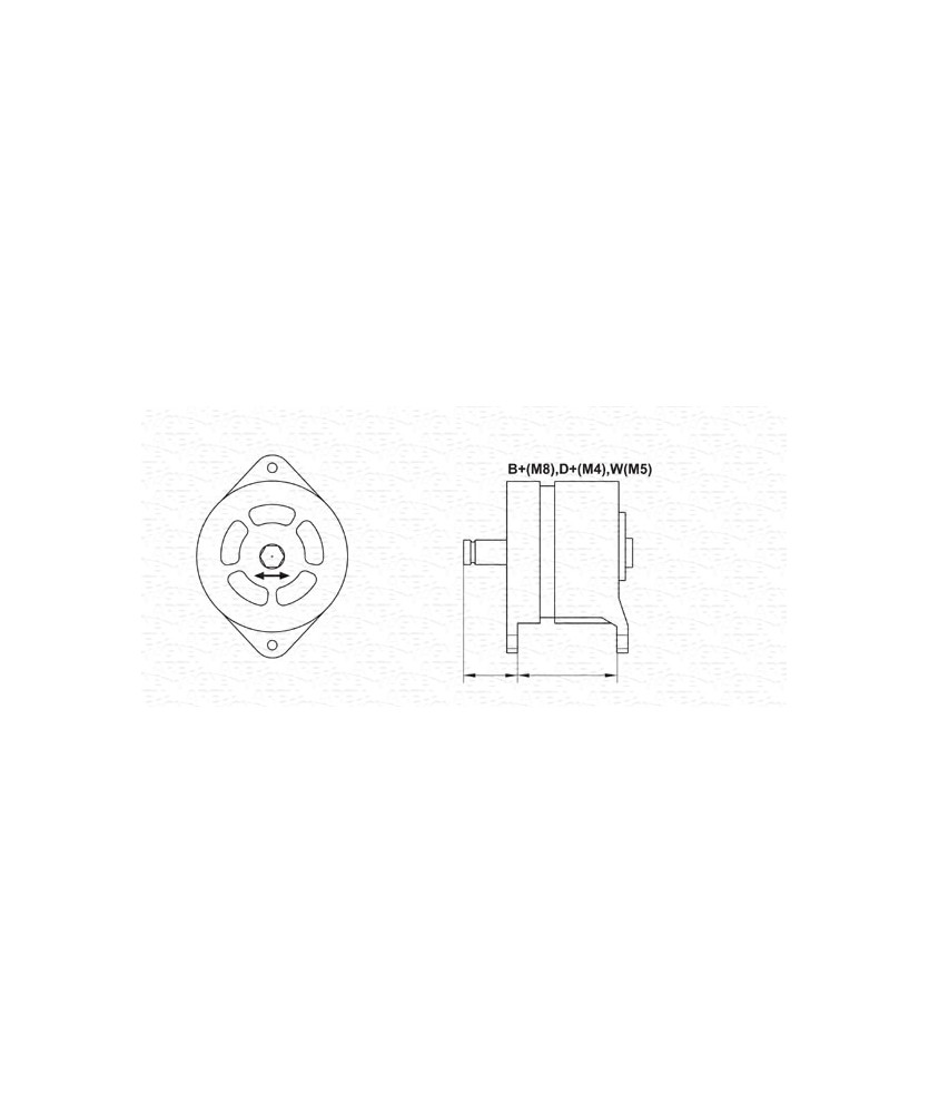ALTERNATORE 12V 45AH MIRAFIORI/ARGENTA