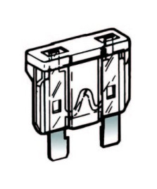 FUSIBILE A LAMA 25 Amp BIANCO           (KIT DA 10)