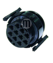 CONNETTORE CIRCOLARE 10 VIE PF NERO