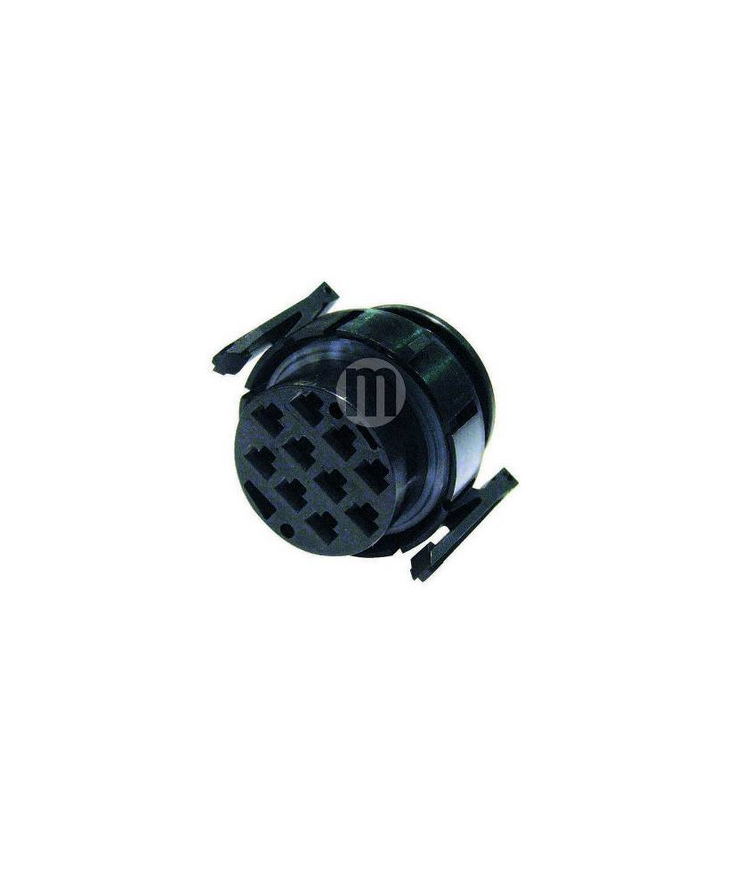 CONNETTORE CIRCOLARE 10 VIE PF NERO