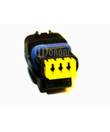 CONNETTORE 3 VIE NERO PORTAFEMMINA