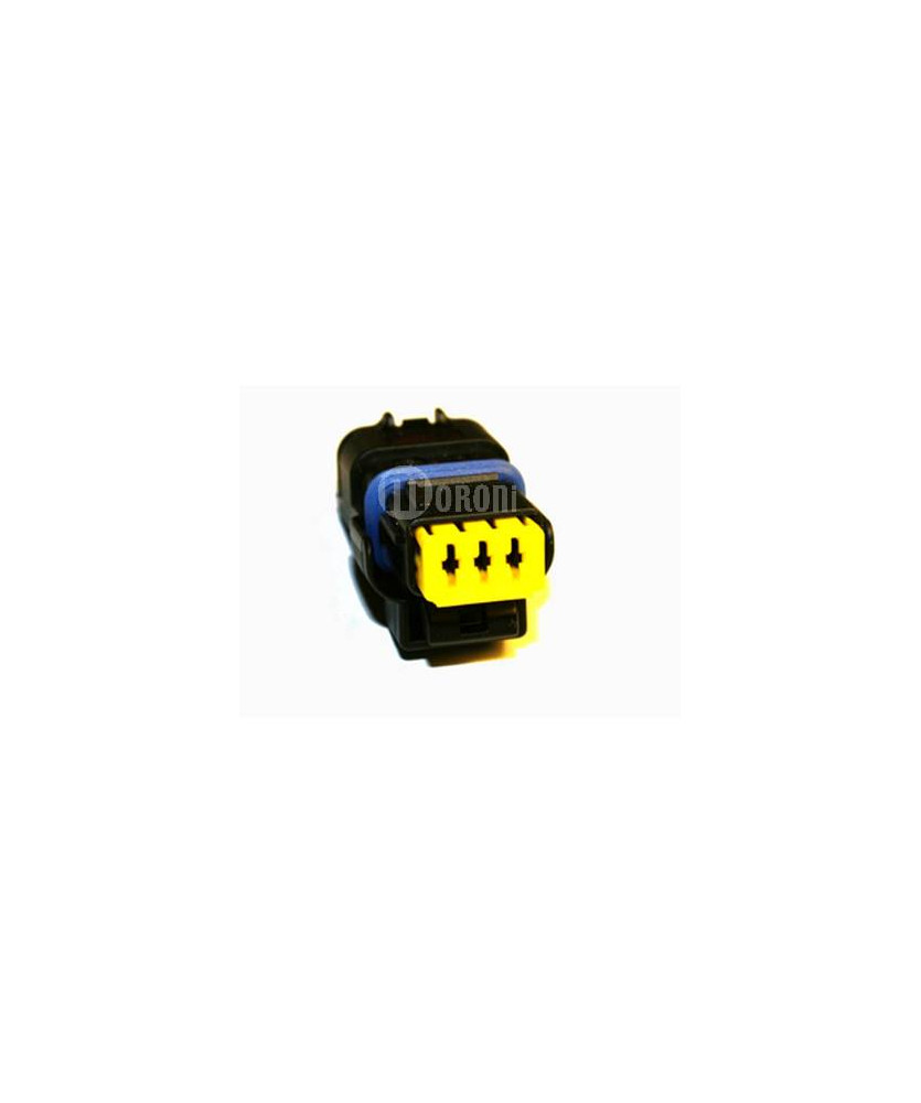 CONNETTORE 3 VIE NERO PORTAFEMMINA
