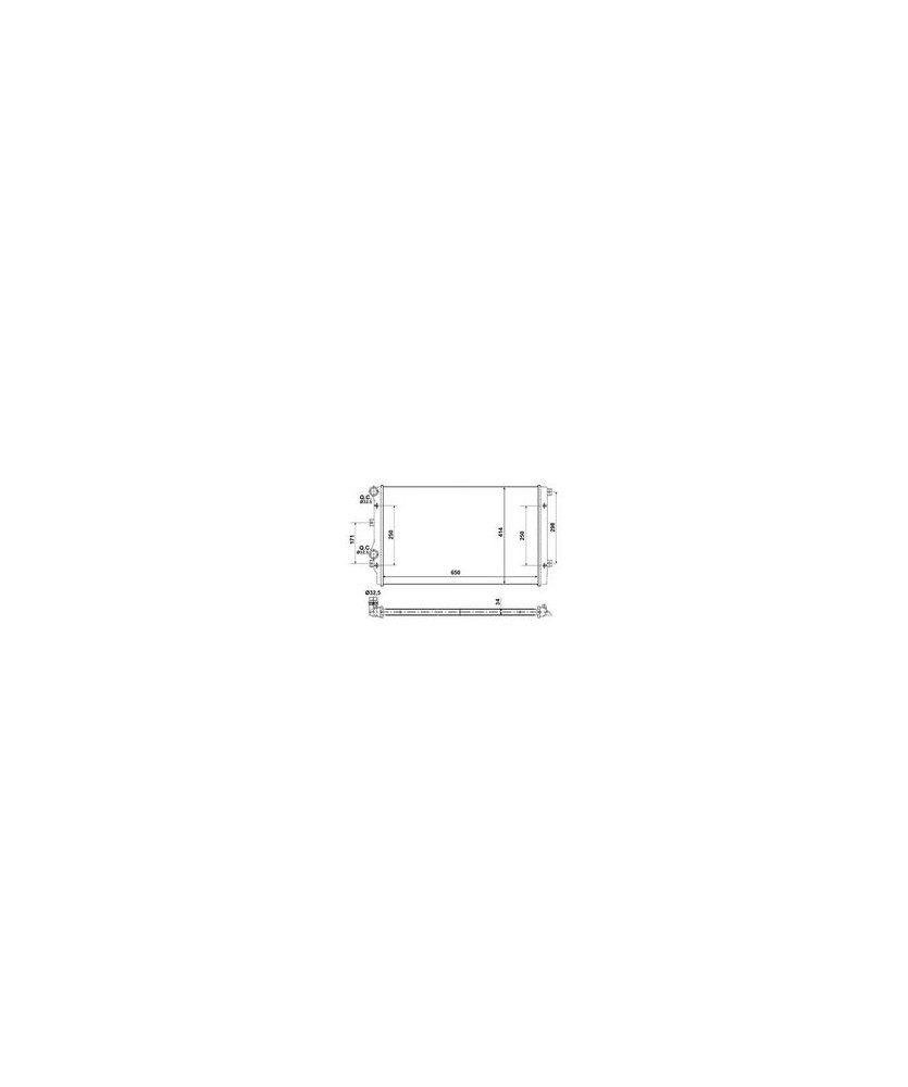 RADIATORE TOURAN-GOLF V-CADDY III-PASAT