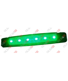 FANALE LATERALE 6LED VERDE 12/24V LED