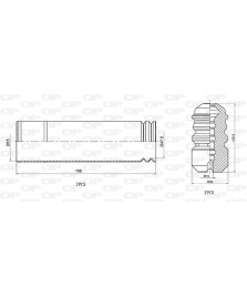 CUFFIA AMMORTIZZATORE ASSALE POSTERIORE   SERIE 3 E46