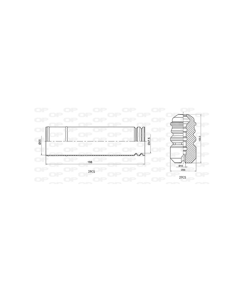 CUFFIA AMMORTIZZATORE ASSALE POSTERIORE   SERIE 3 E46