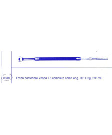 TRASMISSIONE FRENO POST. T5 COMPLETO