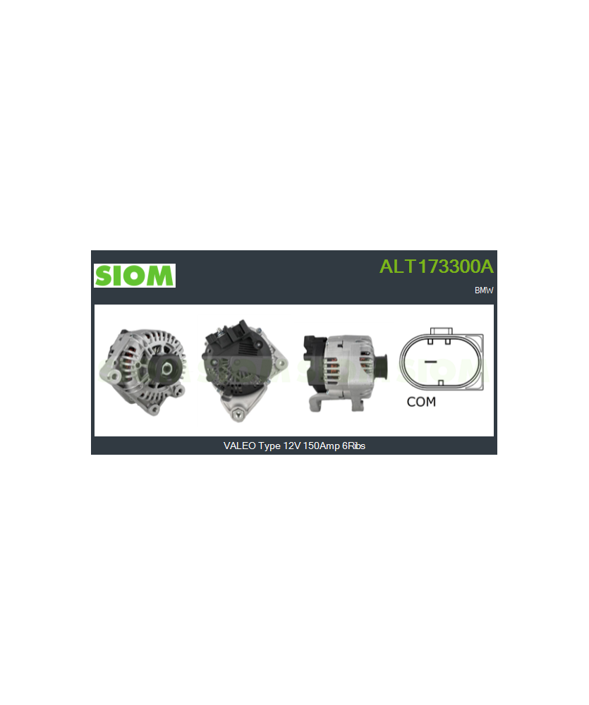 ALTERNATORE TG15C093 12V 150Amp PR6