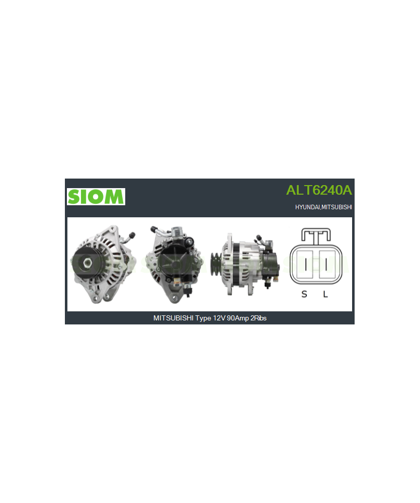 ALTERNATORE A3TN0699 12V 90Amp DP2     - L200 - PAJERO