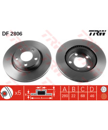 DISCO FRENO A4-A8-EXEO-PASSAT