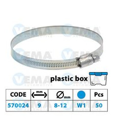 FASCETTA 9MM  08-12 BLU W1 CONF.50PZ