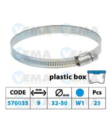 FASCETTA 9MM  32-50 BLU W1 CONF.25PZ