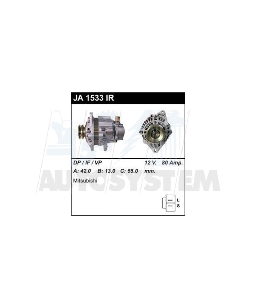 ALTERNATORE  L 400 14V-80A