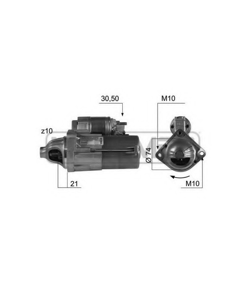MOT.AVV.12V/1.6KW  5-X3