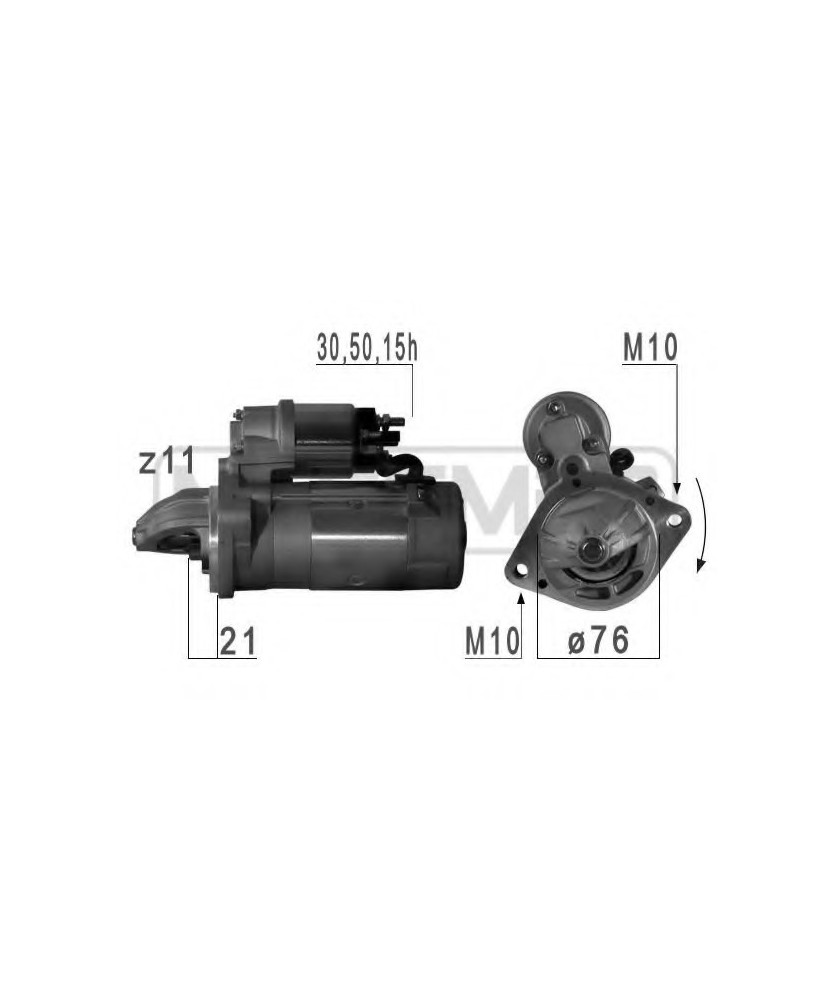 MOTORINO  3-5-7 X3-X5 12V 2.2KW