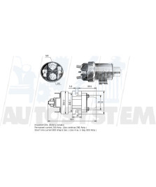 ELETTROMAGNETE  MOTORE DI AVVIAMENTO     12V 200A
