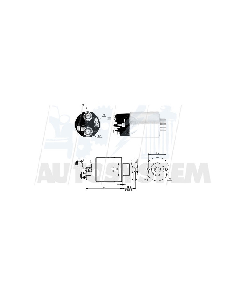 ELETTROMAGNETE MOTORE DI AVVIAMENTO ELETTROMAGNETE MOTORE DI AVVIAMENTO