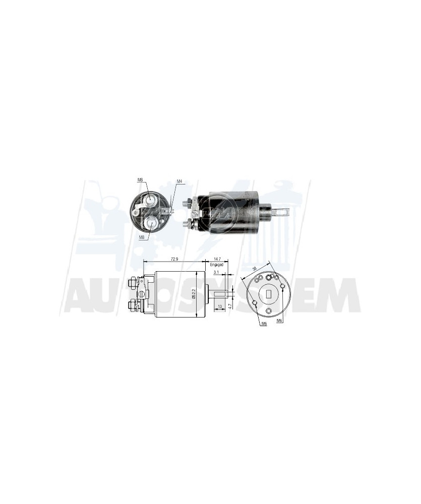 ELETTROMAGNETE MOTORE DI AVVIAMENTO ELETTROMAGNETE MOTORE DI AVVIAMENTO