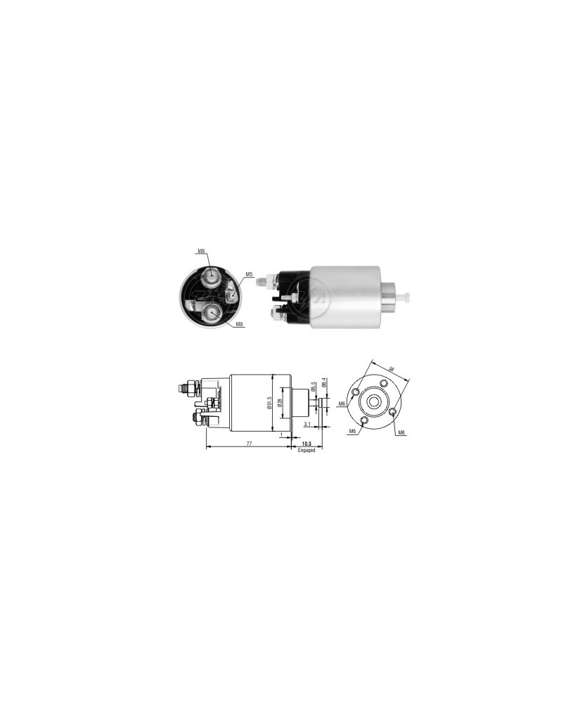 ELETTROMAGNETE MOTORE DI AVVIAMENTO ELETTROMAGNETE MOTORE DI AVVIAMENTO