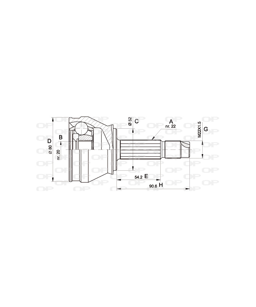 KIT GIUNTI SEMIASSE FIORINO PALIO FIORINO UNO KIT GIUNTI SEMIASSE FIORINO PALIO FIORINO UNO