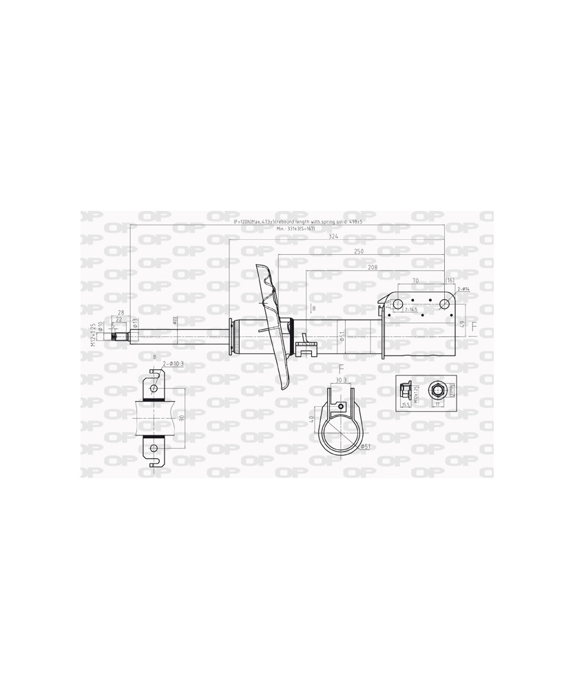 AMMORTIZZATORE ANTERIORE    MEGANE III   FA2/BA2 A