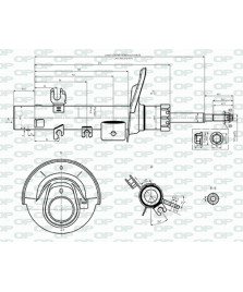 AMMORTIZZATORE ANTERIORE DX 208 I