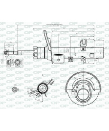 AMMORTIZZATORE ANTERIORE SX 208 I
