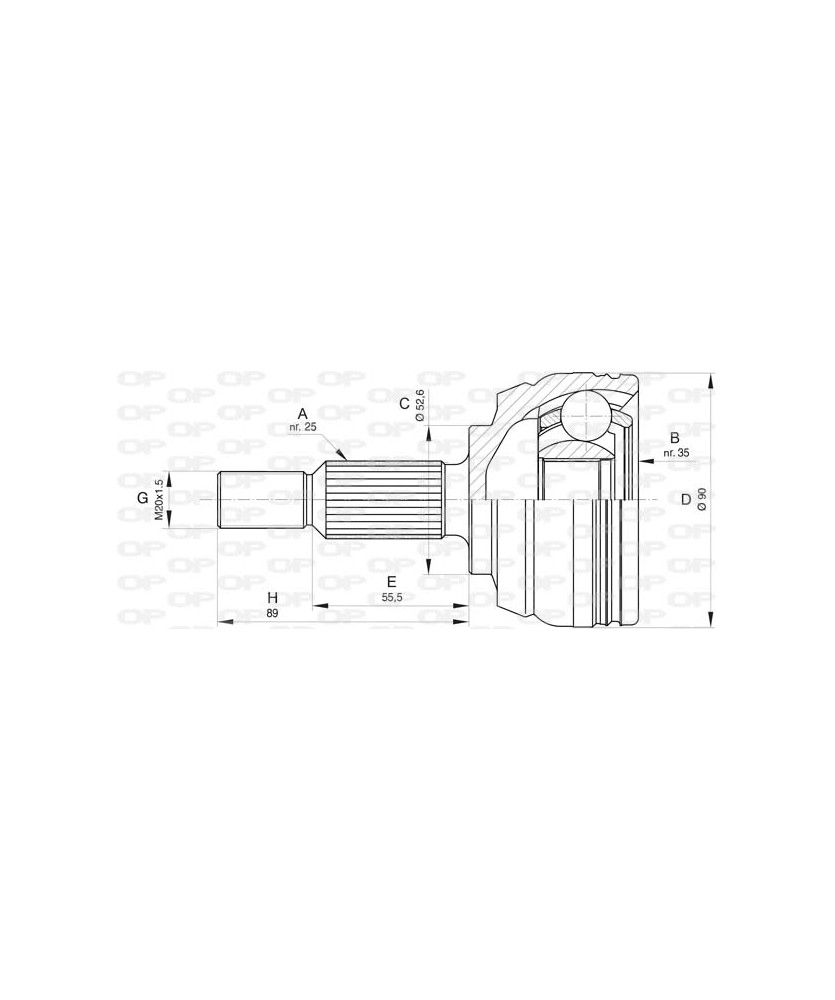GIUNTO LATO RUOTA KIT DUSTER - MEGANE